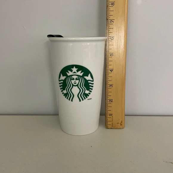 Starbucks Siren Logo Double-Wall Ceramic Coffee Tumbler and Mug 2011 Set - Picture 10 of 16